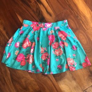 Floral skater skirt